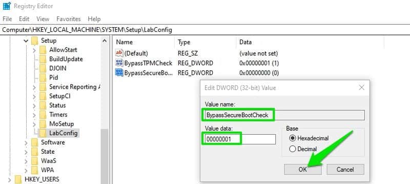 Bypass TPM and secure boot check