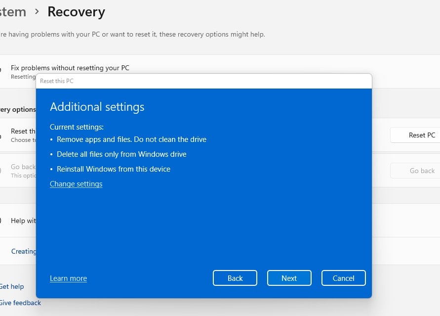 3 ways to Factory Reset windows 11 without losing data - 29