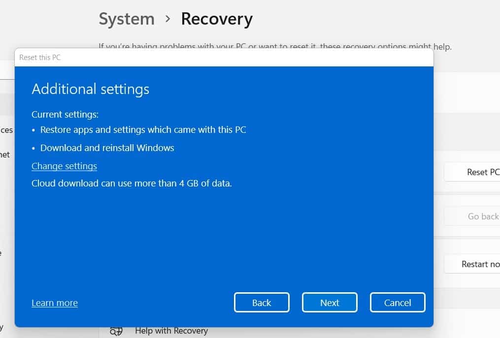 3 ways to Factory Reset windows 11 without losing data - 17