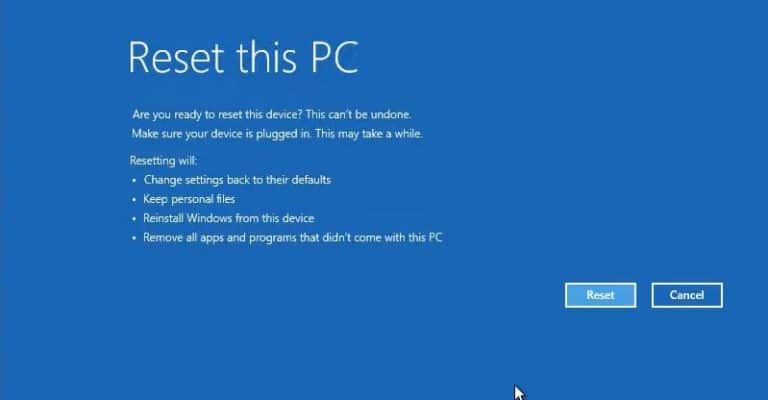 3 Ways to Factory Reset windows 11 without losing data