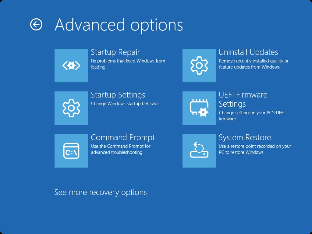 Windows Recovery Environment (WinRE)