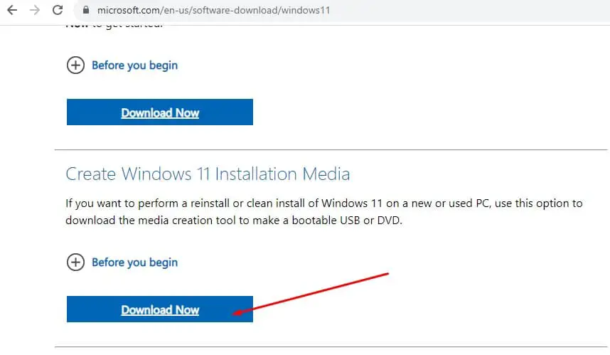 windows 11 installation media download