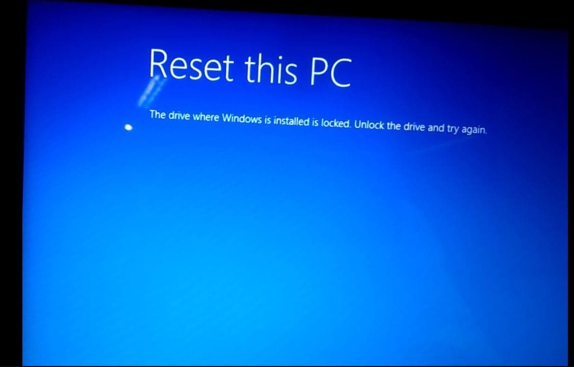 Windows drive is locked how to unlock