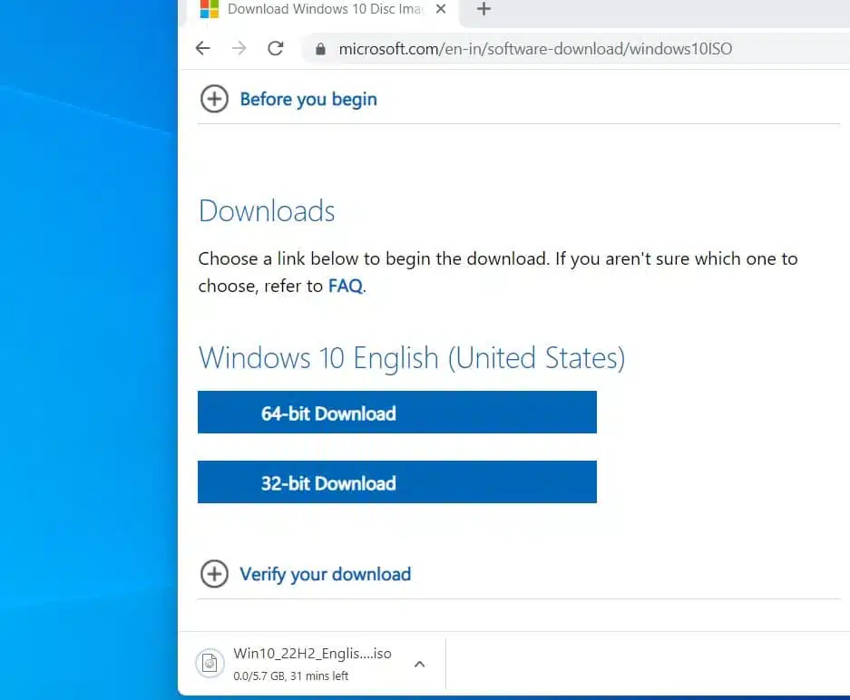 windows 10 22H2 ISO Download