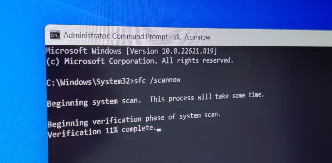 SFC scan windows 10