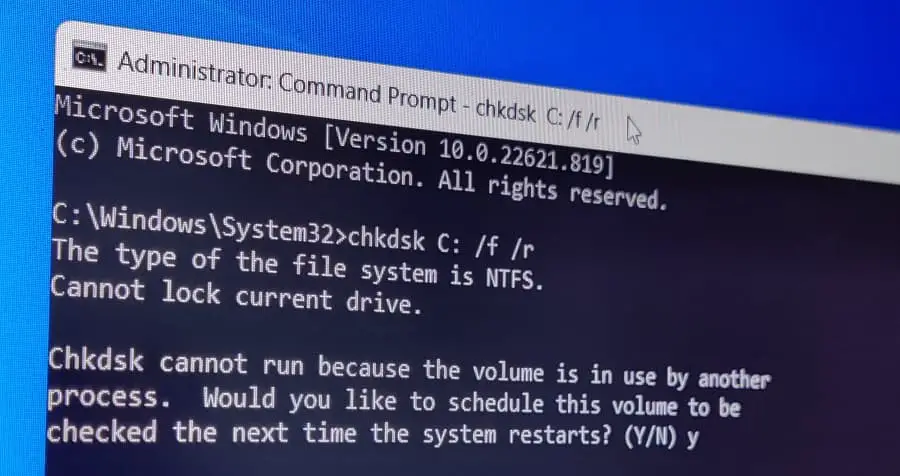 CHKDSK help fix IRQL NOT LESS OR EQUAL