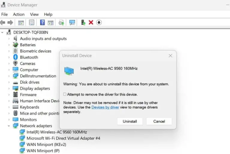 windows 11 wifi problem after update