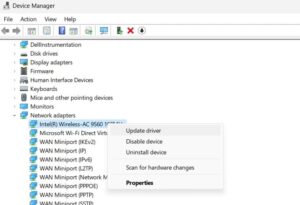 wifi driver missing windows 11 pro