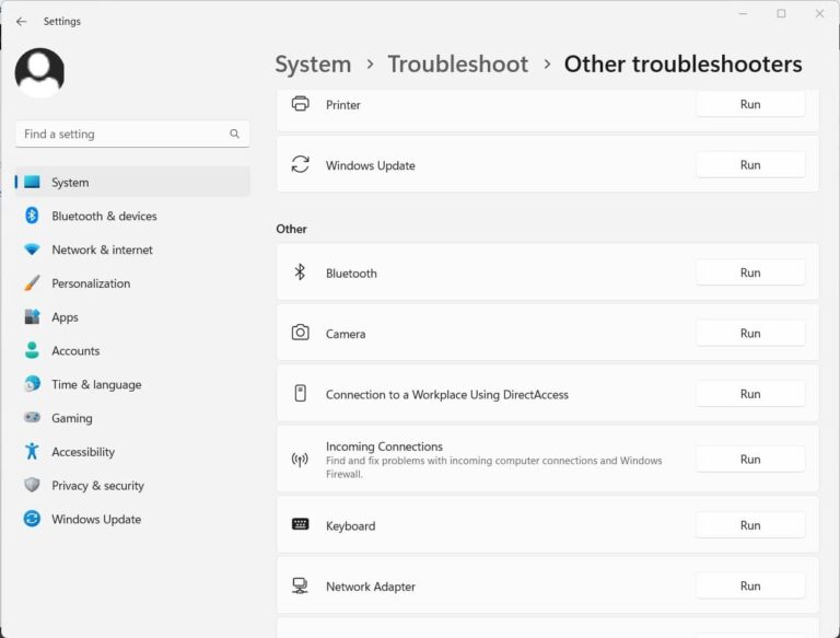 camera not working windows 11 laptop