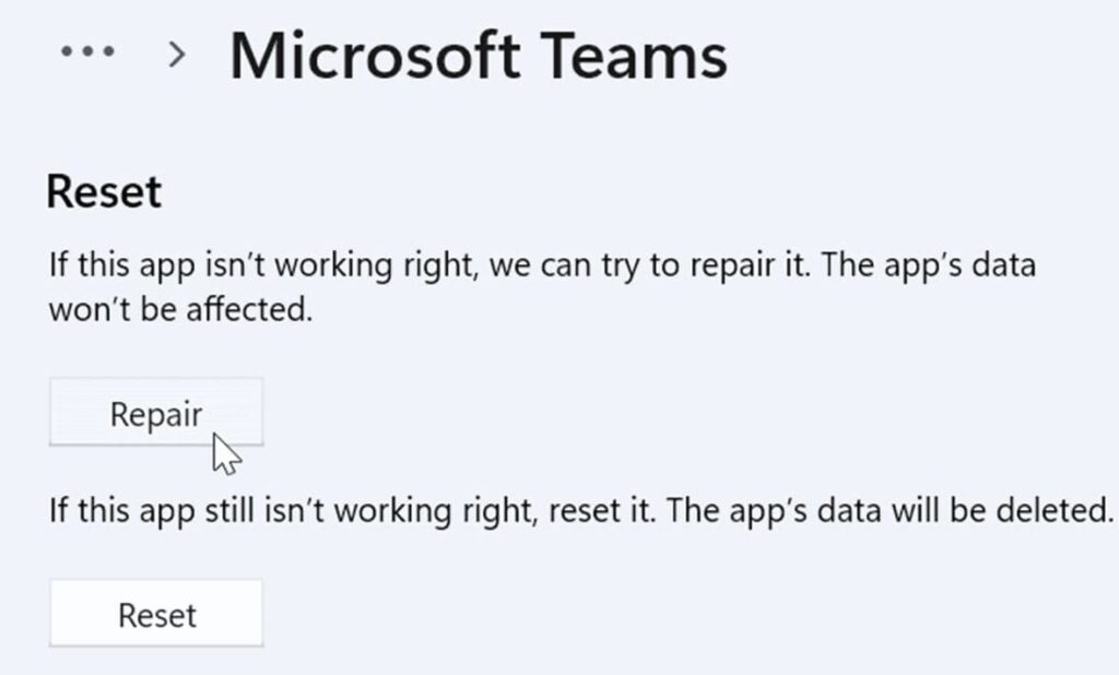 Microsoft Teams not opening or Crashes on Windows 11 (7 solutions)