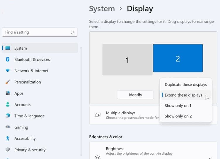 Extend these displays