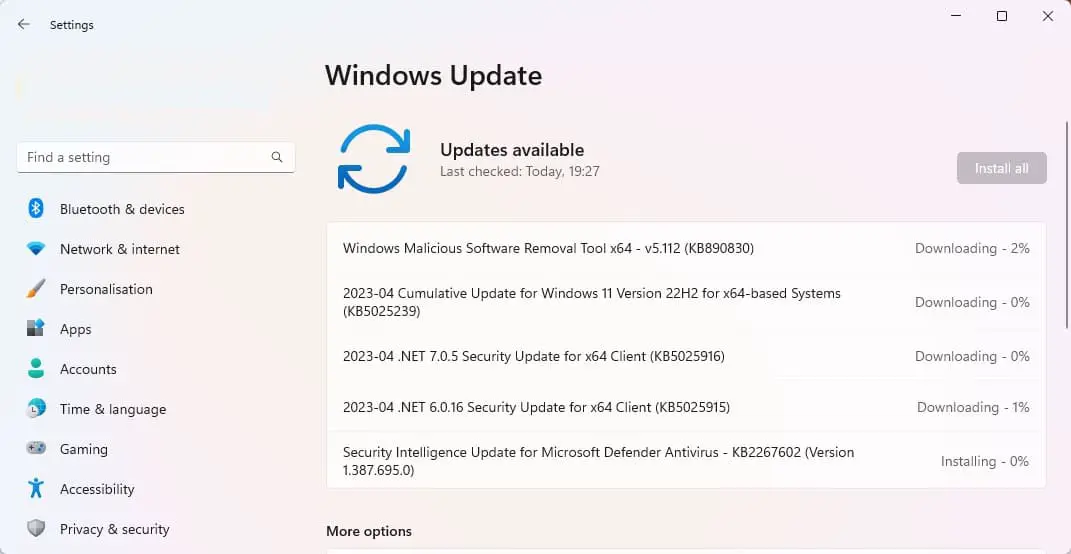 windows 11 update