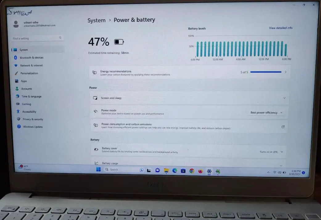 Laptop Battery Draining Faster then usual