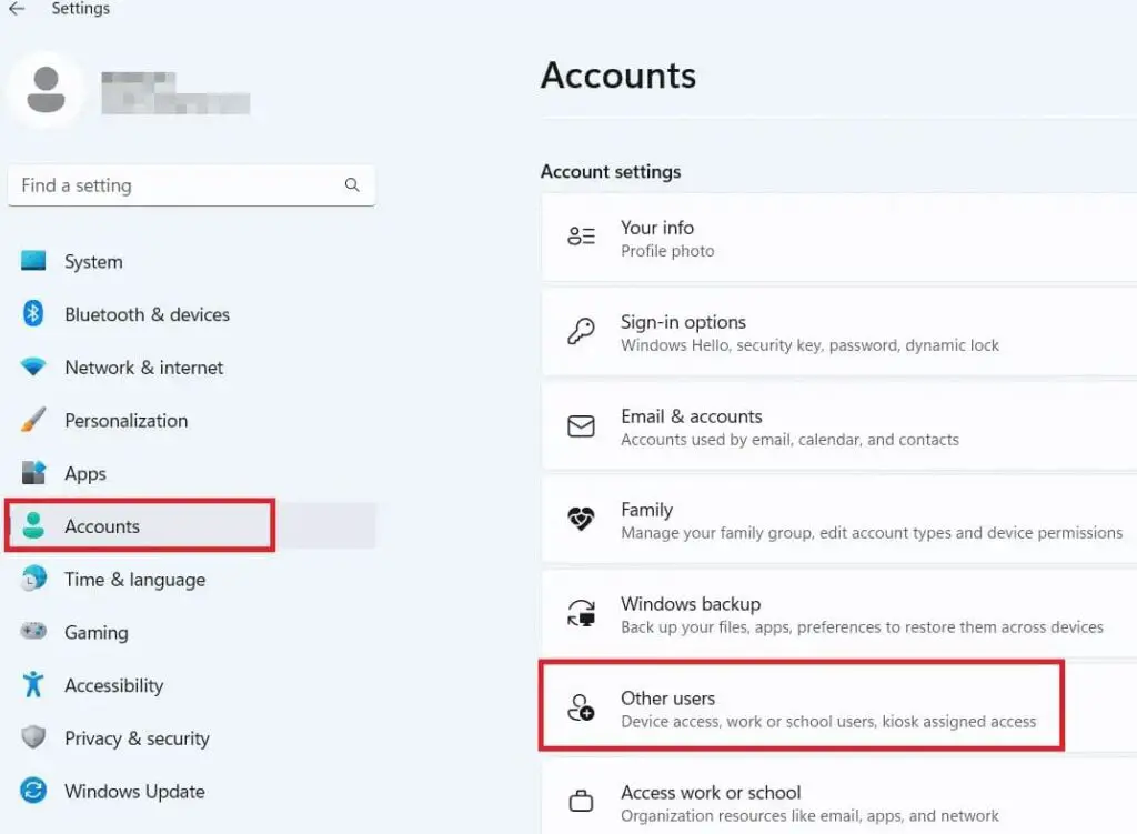 how to create profile in windows 11