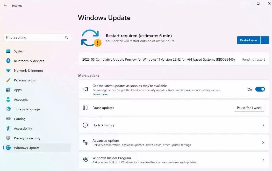 Windows 11 update download