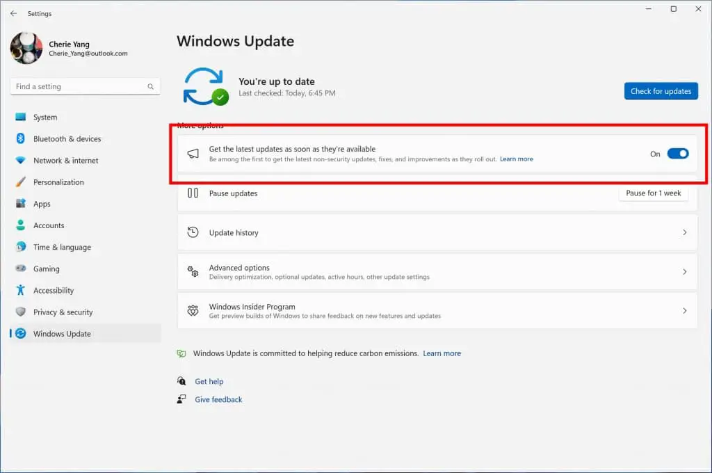 windows 11 Prioritize optional updates