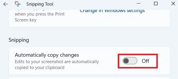 Automatically copy changes