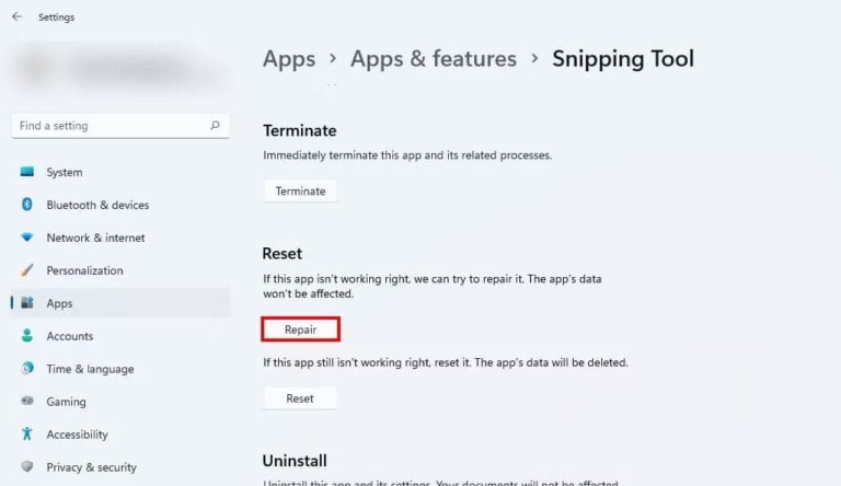 9 Ways To Fix Snipping Tool Not Working In Windows 11
