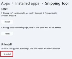 HOW TO REINSTALL SNIPPING TOOL visual data 7