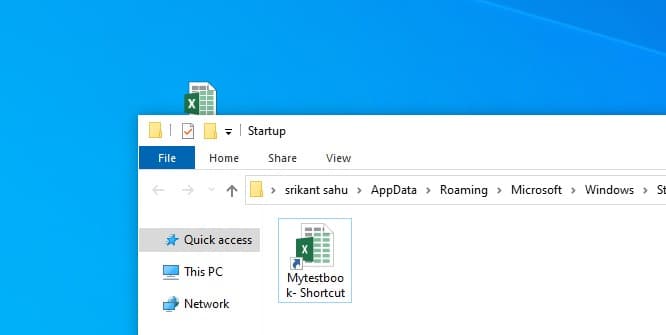 how to add file to startup windows 10