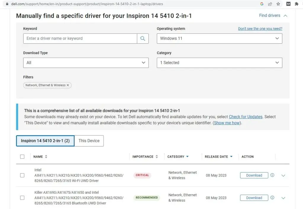 How to Install Driver for your Network Adapter windows 11 /10