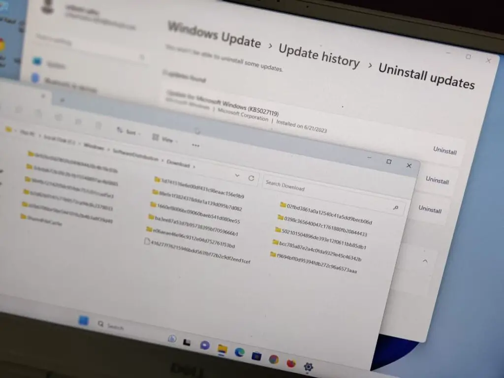 how to remove failed update windows 11