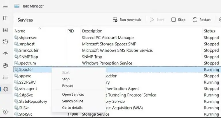 How to Restart or Reset print spooler service (Fix printer problems)
