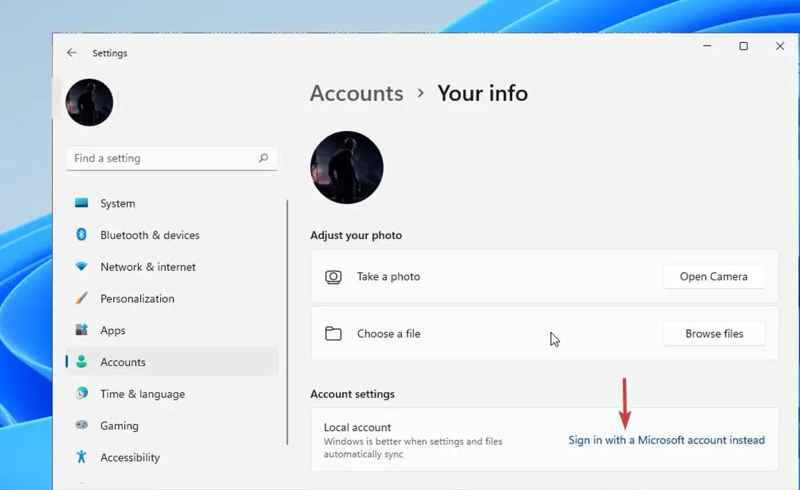 Sign in with a Microsoft account