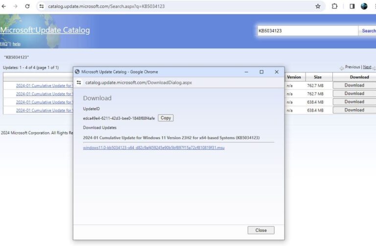 Windows 11 KB5034123 Update Stuck at 100 Downloading (Get it right way)