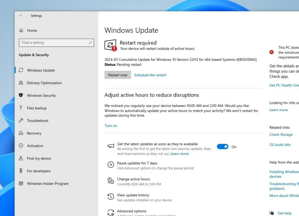 Download Windows 10 KB5035845 March 2024 Security Update   Download Windows 10 KB5035845 1024x738 