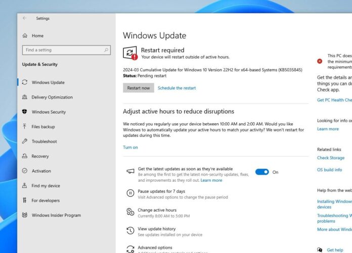 Download Windows 10 KB5035845