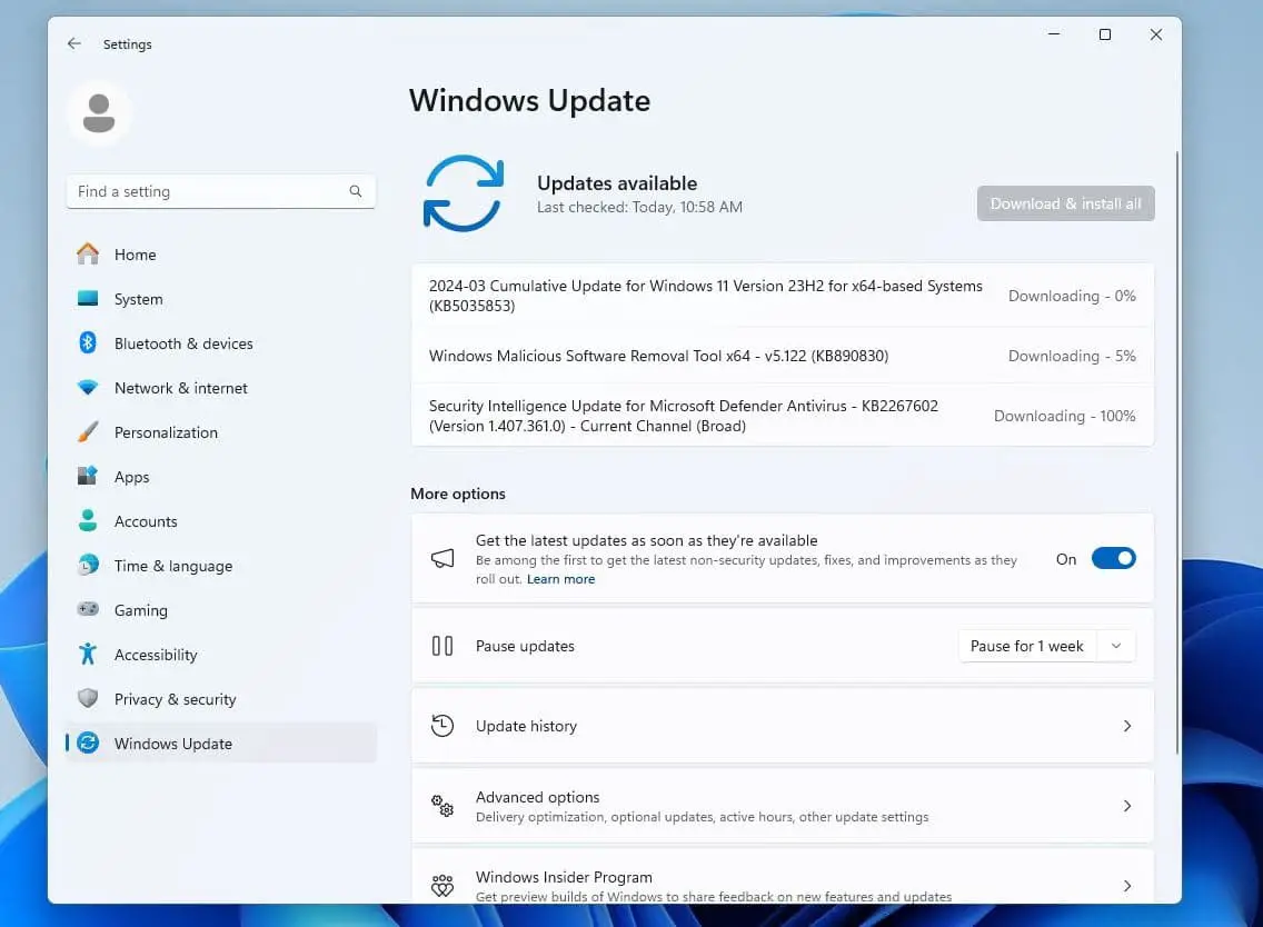 Windows 11 update Download