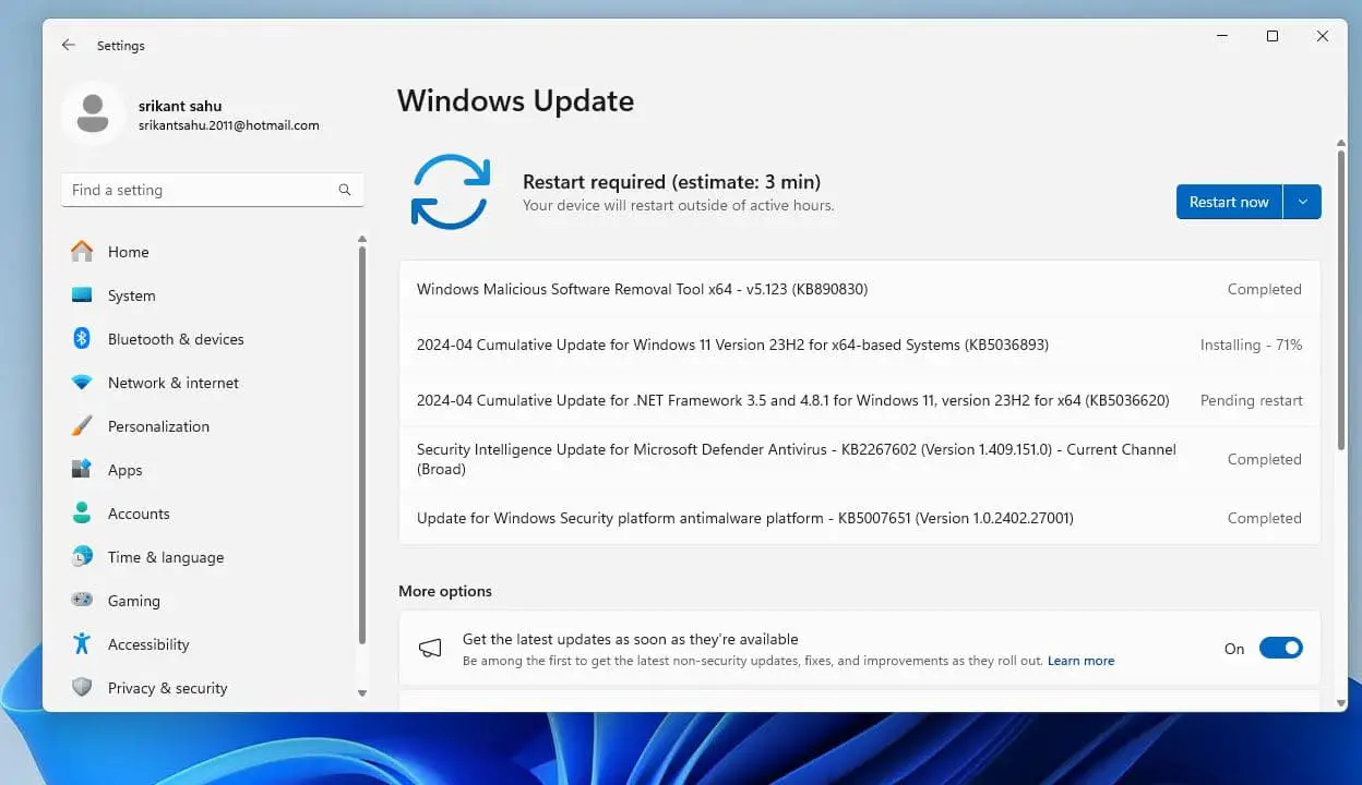 windows 11 KB5036893 update